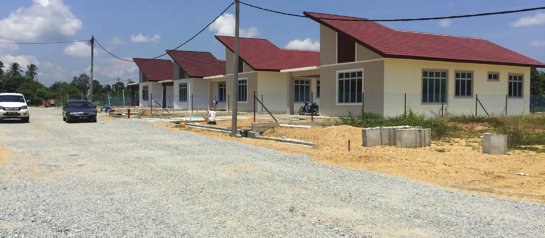 Projek rumah kediaman siap di Kampung Pasir Panji, Tanah Merah